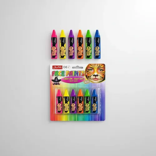 Maquillaje Artístico Mingda 6 Colores Crayolas Pintura Facial Hipoalergénica