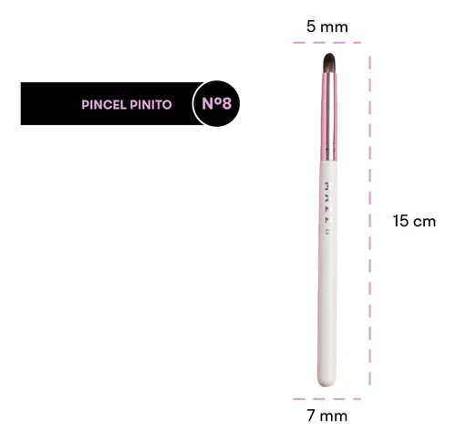 Pincel De Ojos Pinito Profesional Mazz Make Up Pelo extra suave