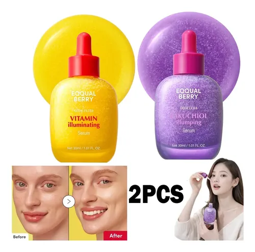 2 Piezas De Serum Iluminador Y Reafirmante De Vitamina Todo