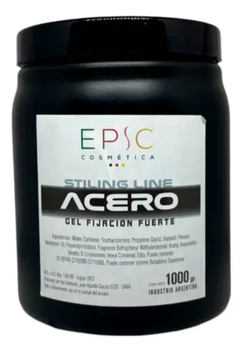 Gel Modelador Acero Azul Fijación Fuerte Epic 1kg