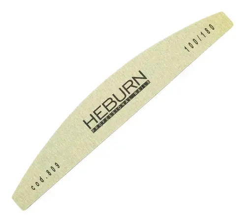 Lima Plana Heburn 100/180 Recta Ovalada Uñas Naturales 809