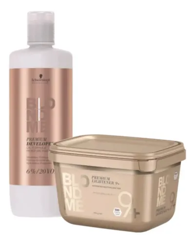 Kit Polvo Decolorante Lightener Ox 1000ml Schwarzkopf Blondme Tom Ox 20 Volumenes