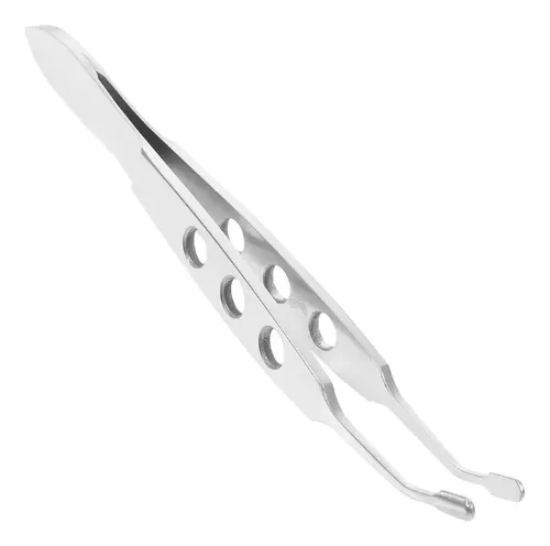 1 Pieza Pinzas Para Cejas Curvas Perforadas Unisex Xb