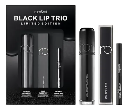 Set De K-beauty Rom&nd Black Lip Trio De Edición Limitada |