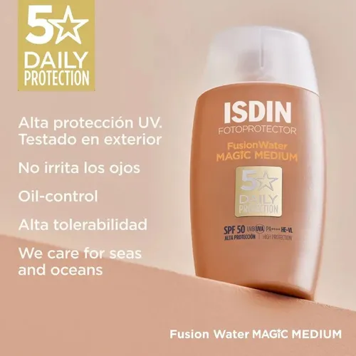 Protector Solar Facial Isdin Foto Fusion Water Color Spf50