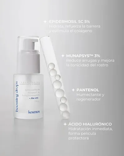 Sérum Antiage Con Péptidos Y Ácido Hialurónico Kosmos Todo Tipo De Piel Día/noche