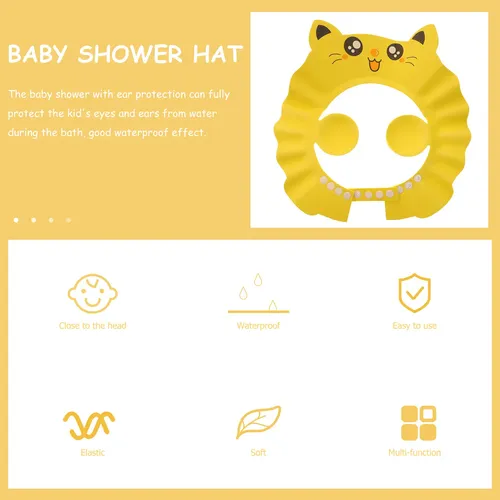 2 Adorables Gorros De Baño Para Bebés Y Sombreros De Champú