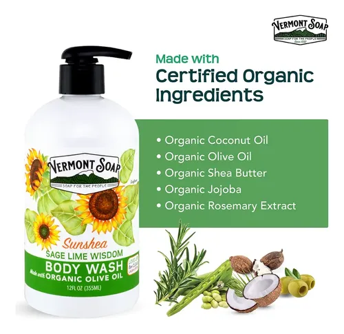 Jabón Corporal Vermont Sage Lime Wisdom 355 Ml Para Mujeres