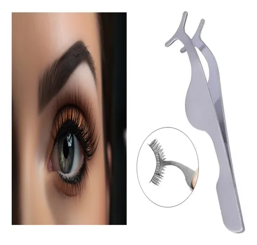 Set X2 Pinza Para Pestañas Extensión Postizas Realza Mirada