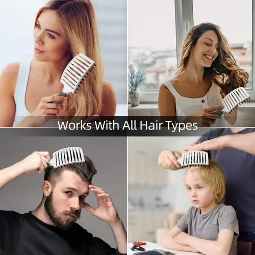 Cepillo Para El Cabello Con Cerdas De Cerdo