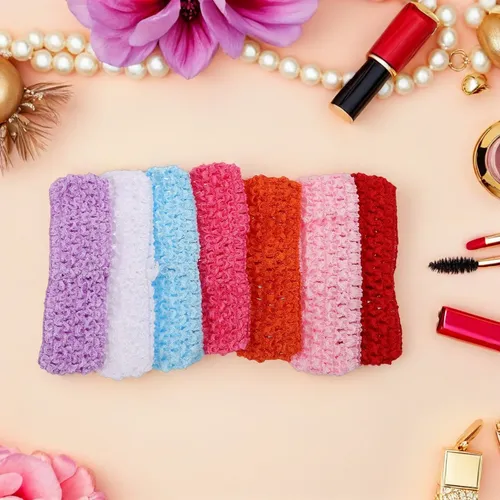 30 Pañuelos De Ganchillo Para Mujer, Diademas De Pelo Hippie 13.00×4.00×0.70cm