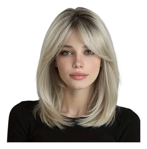 Peluca Simil Natural Balayage Perfecta Bellísima