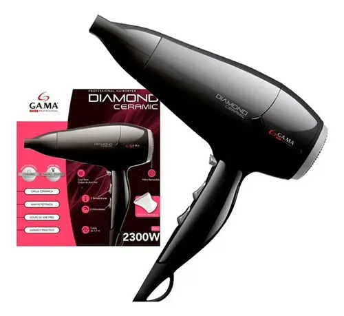 Diamond Ceramic Ion Secador De Pelo Gama Italy Negro 3c