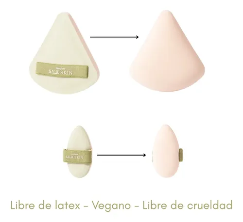 Duo Esponja Maquillaje Silk Skin Libre Latex Ruby Rose