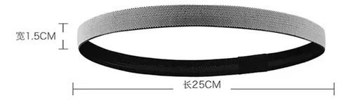 Diadema Deportiva Delgada Para El Pelo De 3 Piezas, Elástica