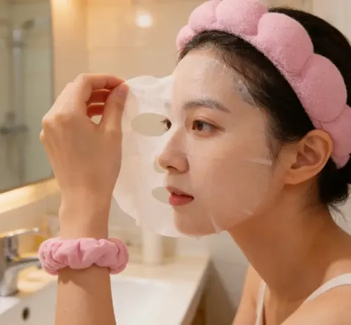 A Set Diadema Y Muñequeras Spa For Maquillaje Y Skincare C