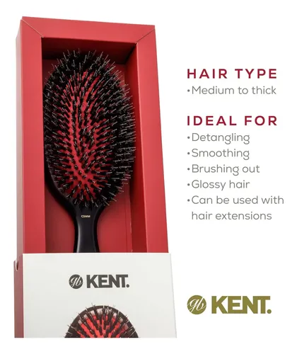 Cepillo De Pelo Kent Csmm Natural Boar Bristle Oval
