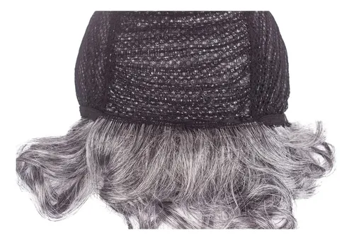 Set De Pelucas Costume Weken Para Anciana, Color Gris Platea