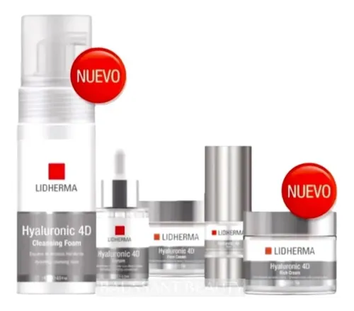 Kit Skincare Hyaluronic 4d Rutina Completa X5 Lidherma