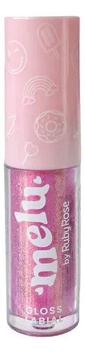 Labial Lip Gloss Brilloso Melu Hidratante Ruby Rose
