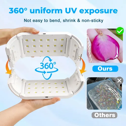 Luz Uv Inalámbrica Para Resina Con 48 Cuentas Led