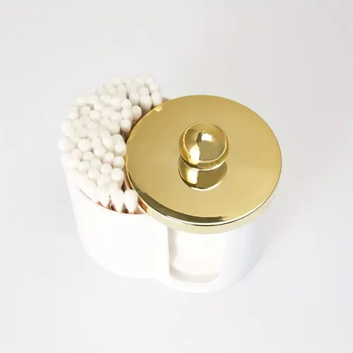 Organizador Porta Hisopos Y Algodón Maquillaje