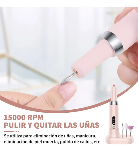 Pulidor Esmeril Drill Uñas Taladro Para Uñas Base De Htht Rosa