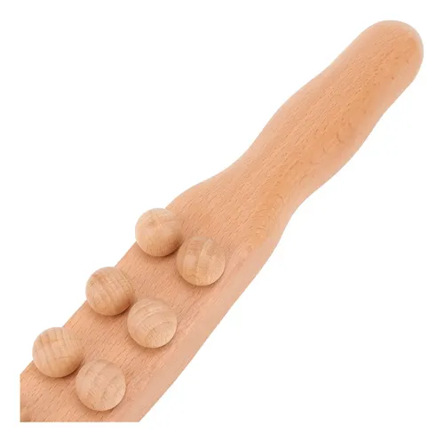 Barra Enrollable De Madera De Haya, Doble Hilera, 20 Perlas,