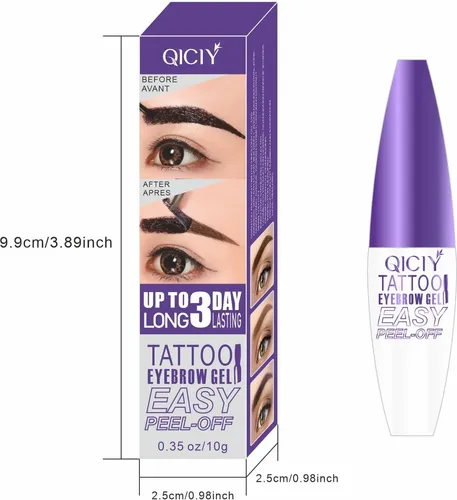 Kit 3 Tintes Waterproof Para Cejas Marrón Natural
