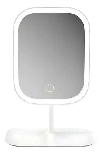 Espejo De Maquillaje Con Luz Led Regulable De Mesa Portátil Con Espejo De Aumento
