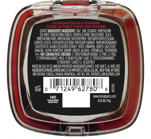 Base En Polvo L’oreal Paris Infallible 24h Beige Dorado 8.8g