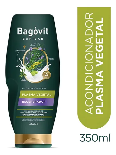 Bagovit Acondicionador Plasma Vegetal Regenerador Capilar