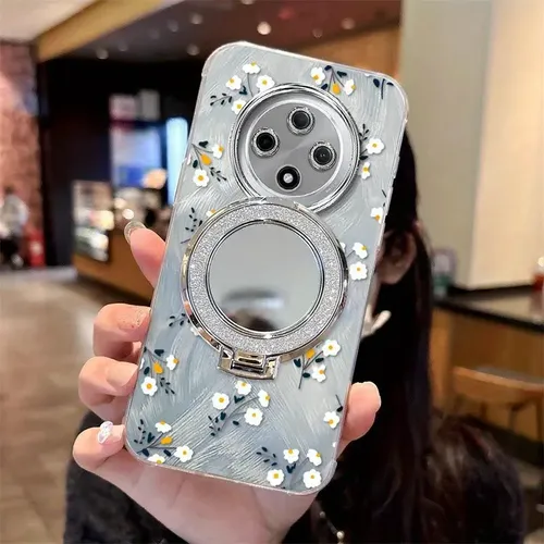 Elegante Funda De Pétalos Pequeños Para Reno12 Con Patrón De