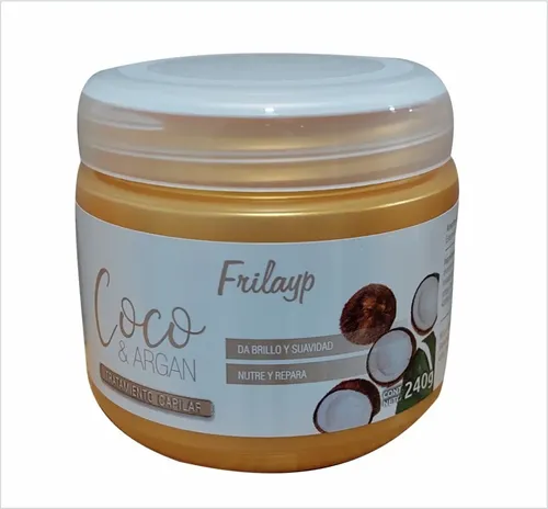 Mascara Baño De Crema Coco Y Argan Frilayp Reparacion X 240