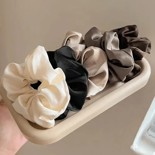 Set De 10 Diademas De Seda Elásticas Con Corona Alta Para Vi