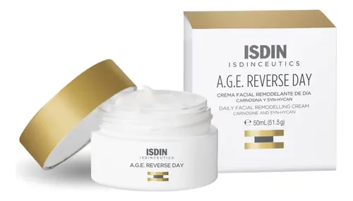 Crema Facial A.G.E Reverse Day Isdin día para piel normal de 50mL/51.5g