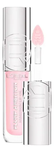 Labial L’Oréal Plump Ambition 101 Cristal Clear con Ácido Hialurónico para un Brillo Natural