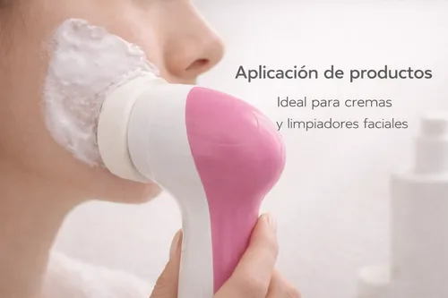 Cepillo Facial Electrico 5 En 1 Limpieza Masaje Exfoliante