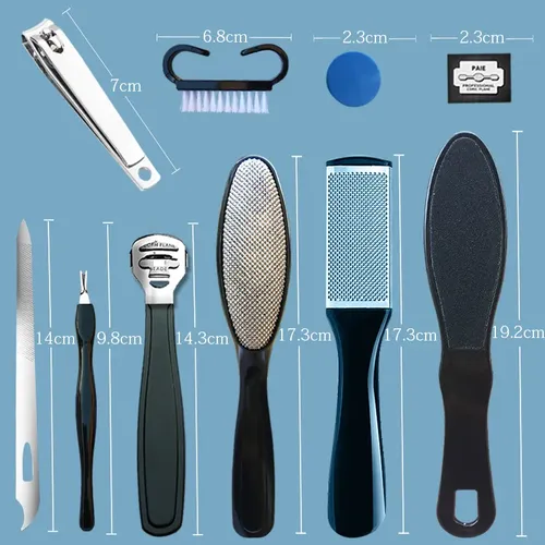 Kit De Pedicura, 14 Unidades, Set De Pedicura Profesional Pa