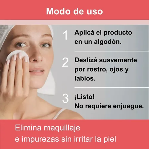 Agua Micelar Desmaquillante Hidratante Iluminadora