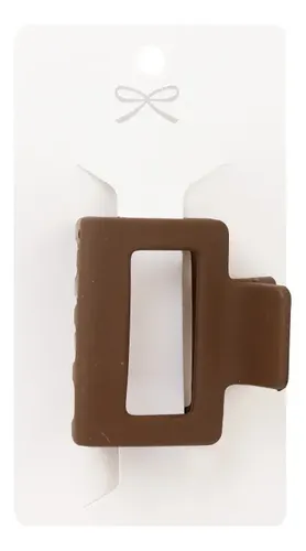 Broche De Pelo Pinza Rectangular Cabello Opaca