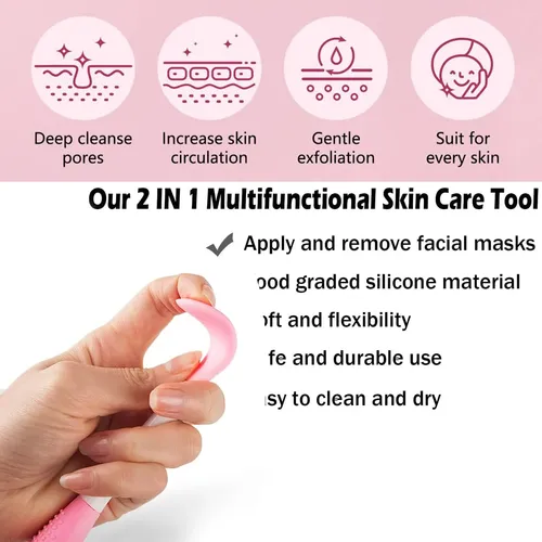 Cepillo Exfoliante Facial De Silicona Limpiador 1u