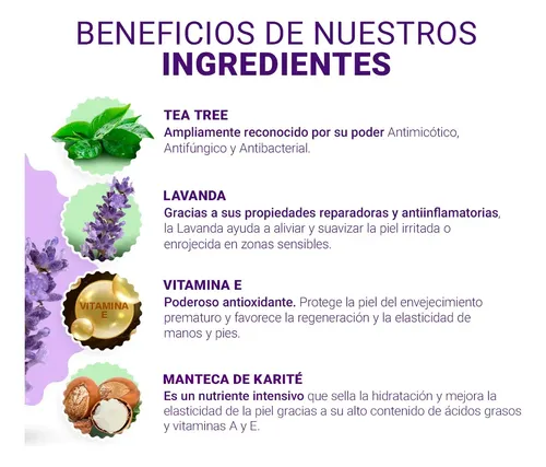 Crema Corporal Zonas Sensibles Codos Axilas Ingles Genital Pliegues Onicofresh Quemaduras simples Picaduras insectos Activos Naturales Lavanda Tea Tree