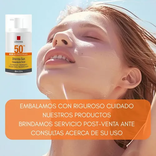 Lidherma Dherma Sun Protector Solar Facial Uva 50 Facial Uvb