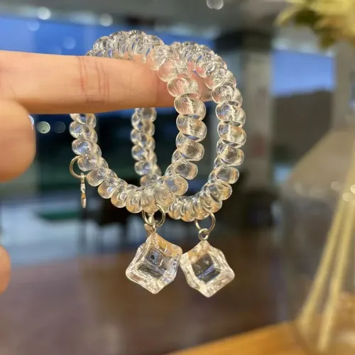 Cinta Para El Pelo Transparente Con Cable Telefónico: Sweet