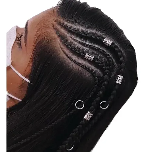 Anillos Cuff Adornos Para Trenzas Y Rastas X 50 Unidades