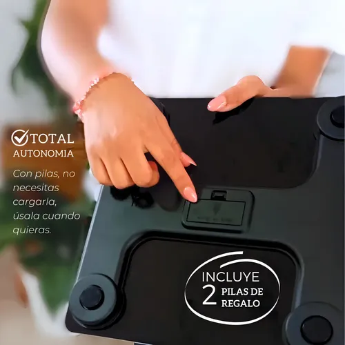 Balanza Digital Bluetooth Lelong 180kg Mide Grasa Corporal Negro