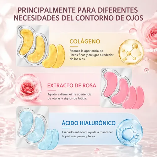 Mascarilla Ojos 24k Oro Hidratante Ojeras Y Bolsas 30pares
