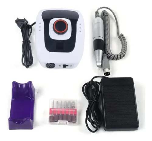 Kit Cabina Uñas 268w + Torno Profesional Pedal 35.000rpm
