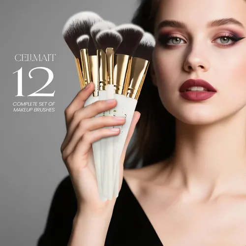 Preparedforyou Set 12 Brochas Maquillaje Con Estuche